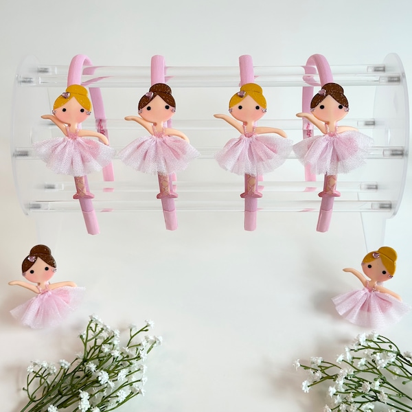 Ballerina Doll Handmade Tiara for Toddlers and Girls - Hair Accessories for Children - Handmade Headband