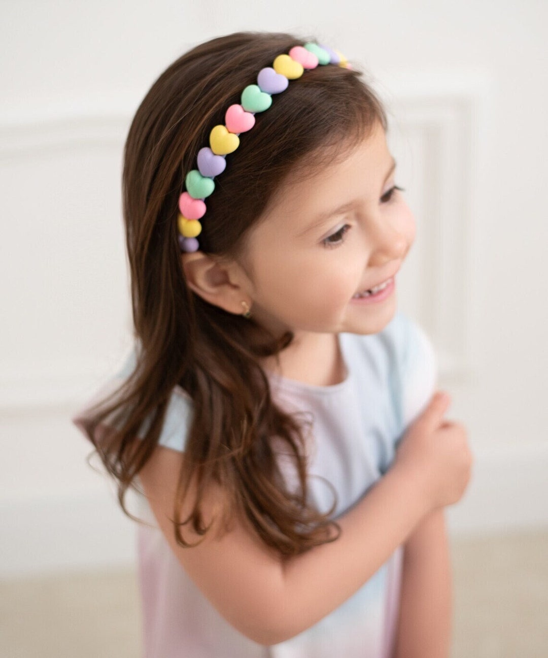 Hearts Candy Color Headband Colorful Handmade Headband Spring Headband ...