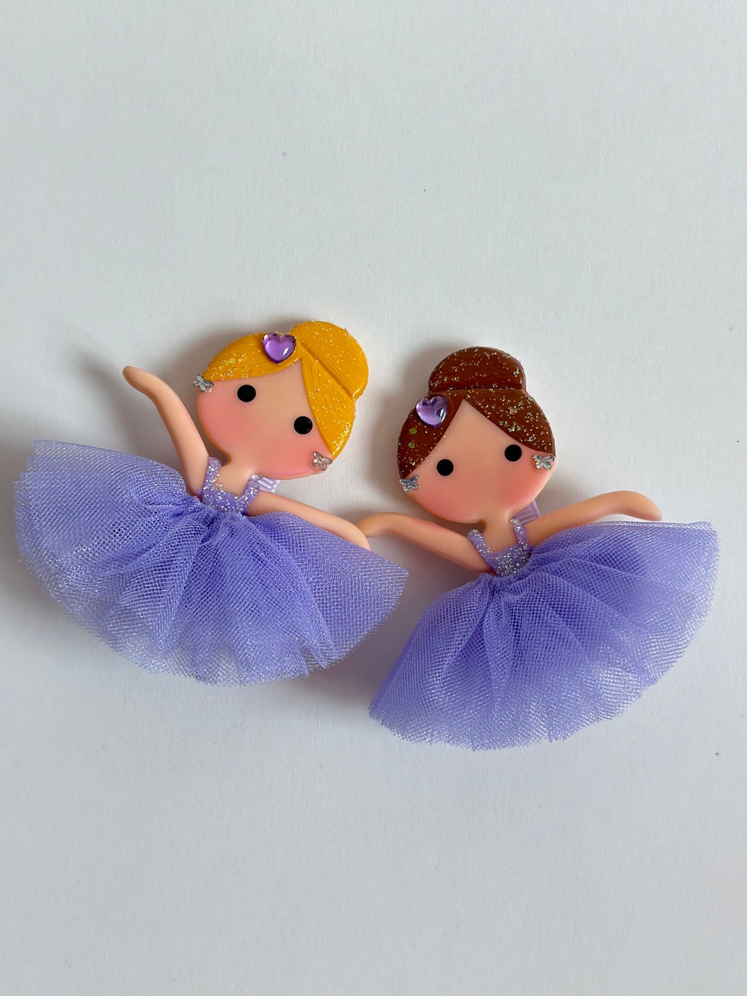 Light Purple Ballerina Hair Clip Handmade Ballerina Doll Etsy