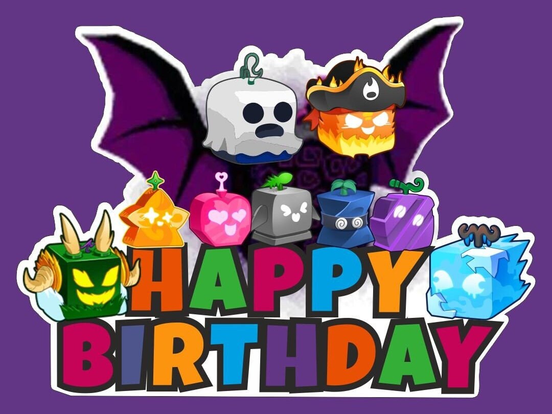 Blox Fruits Topper Etsy