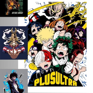 64 My Hero Academia Digitale Dateien: Perfekt für Poster, T-Shirts, Aufkleber, volle Kreativität!