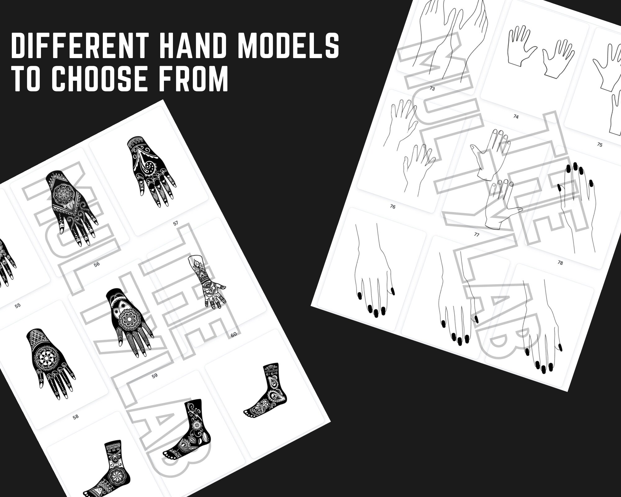 Henna Digital Pdf Printable File Practice Kit - Etsy