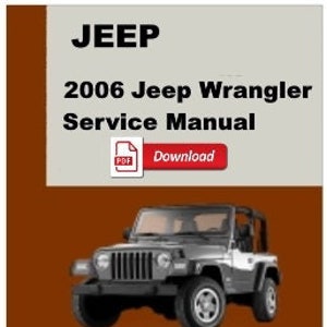 1999 Jeep Wrangler Service Manual-pdf Download - Etsy