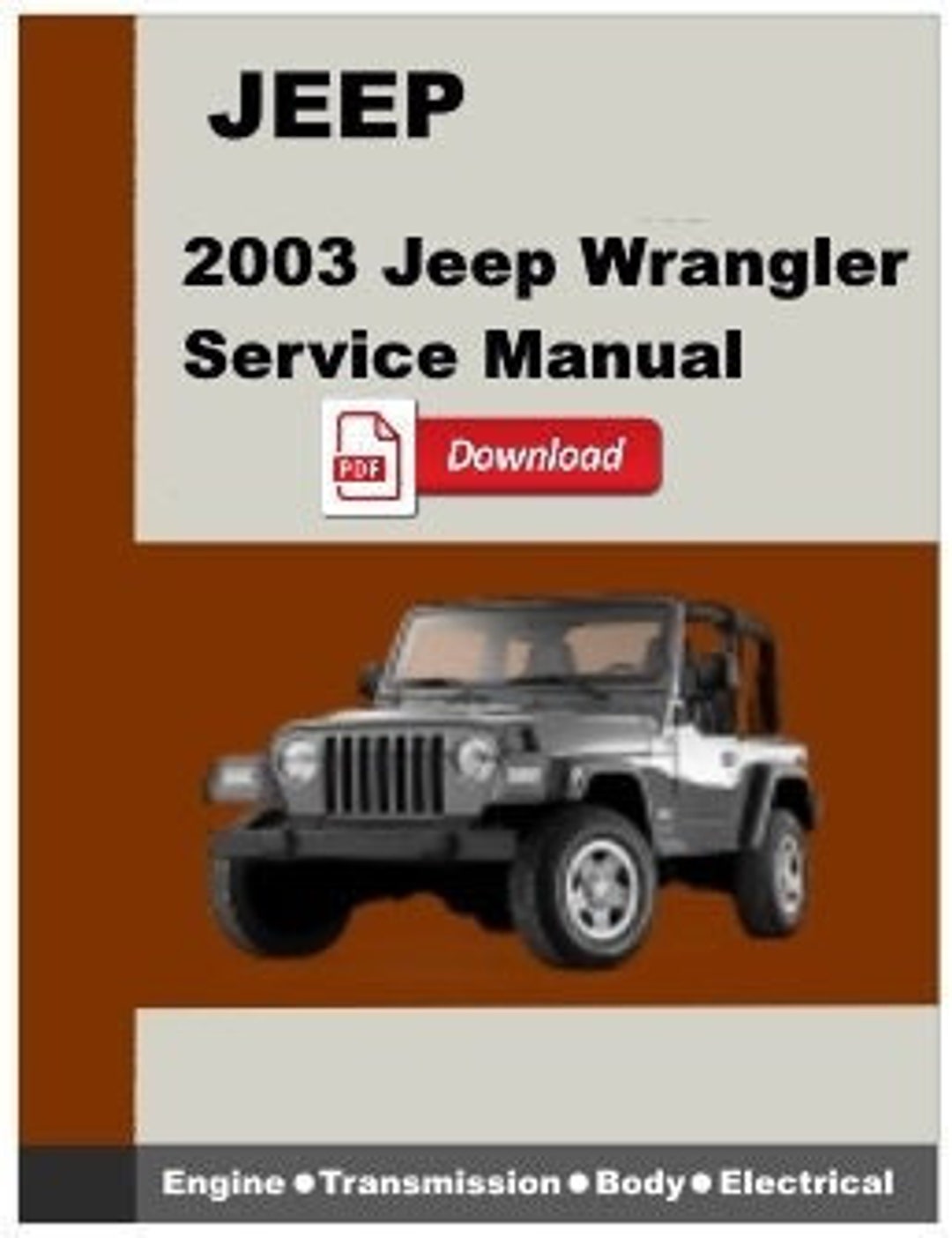 2003 Jeep Wrangler Service Manual-pdf Download - Etsy