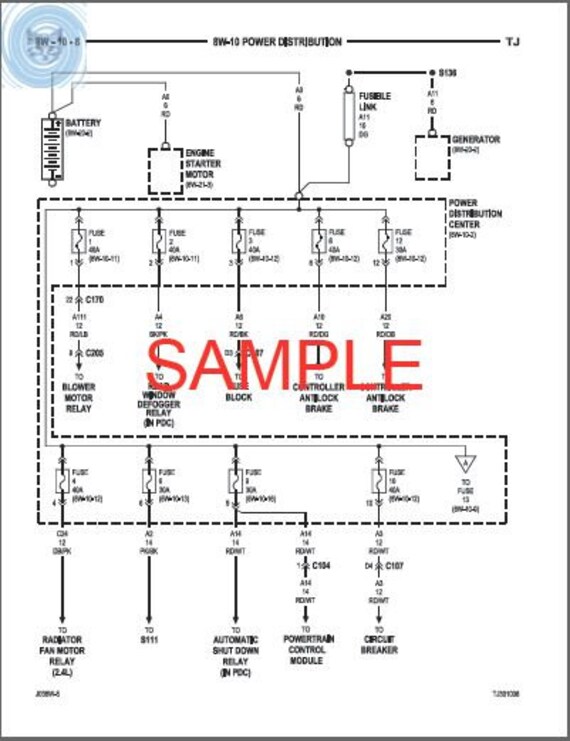 1997 Jeep Wrangler Service Manual-pdf Download - Etsy