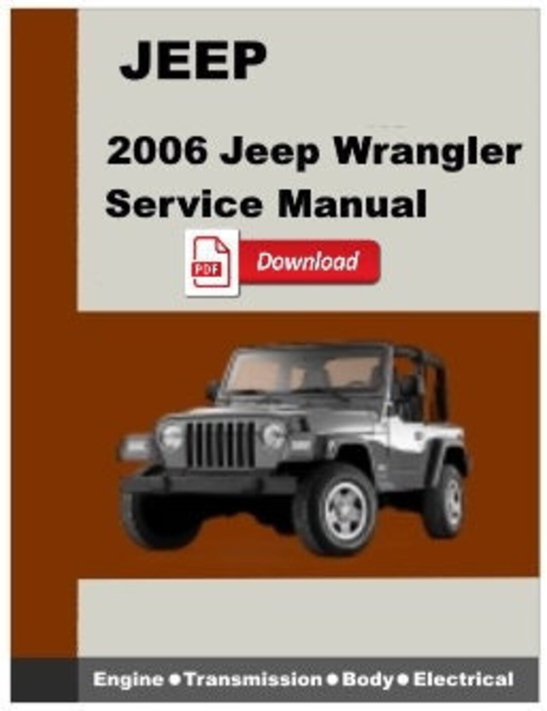 2006 Jeep Wrangler Service Manualpdf Download Etsy