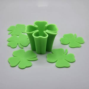 4-Leaf Clover Shot Glass – St. Patrick’s Day Party Essential | Food-Safe PLA | 3D Printed