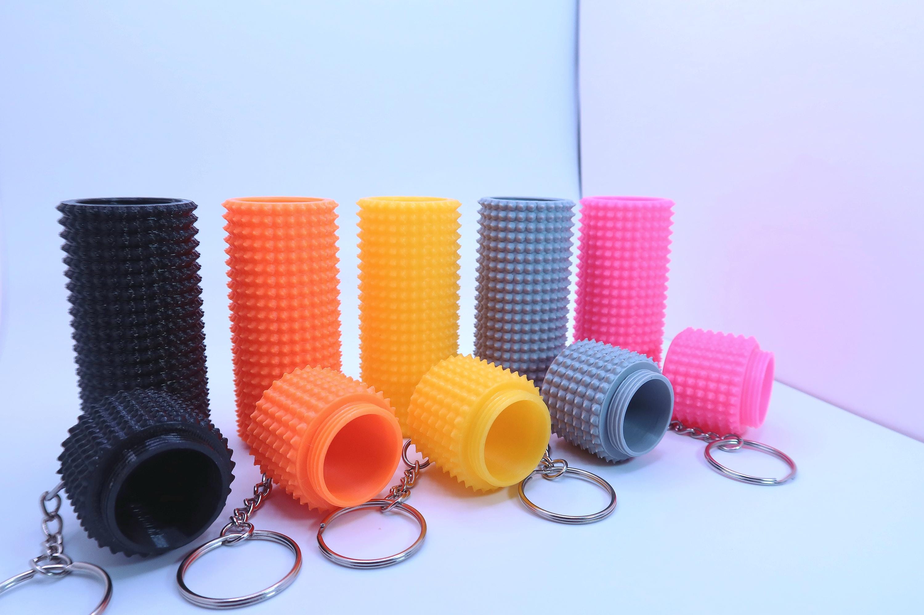 Munnygrubbers - Pokeypal (TM) With Fidget Clicker - Little Ouchies Spikey Fidget Toy - Pocket Fidget Toy - Pain Stim Keychain - Anxiety & Stress Relief - Sensory Toy - Novelty Gift - (Lavender