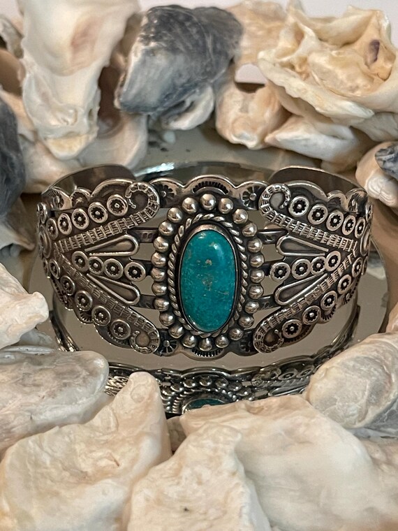 Native American  bracelet … signed. - image 7
