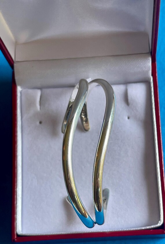 Solid Sterling Silver Cuff Bracelet by Abigail! - image 7