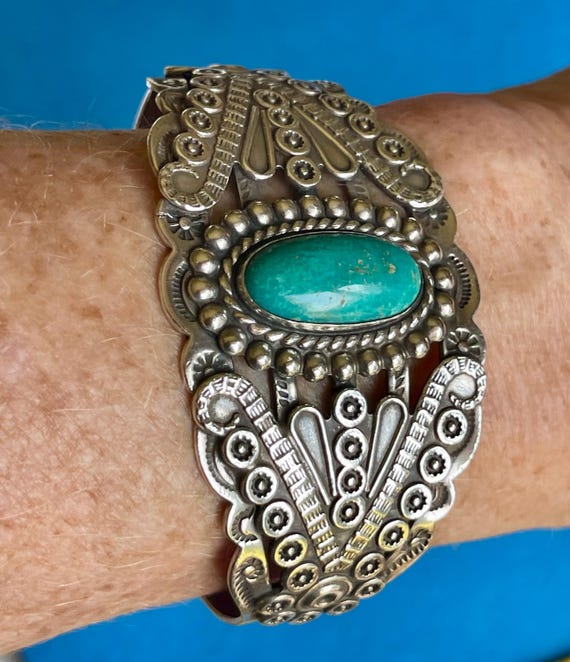 Native American  bracelet … signed. - image 10