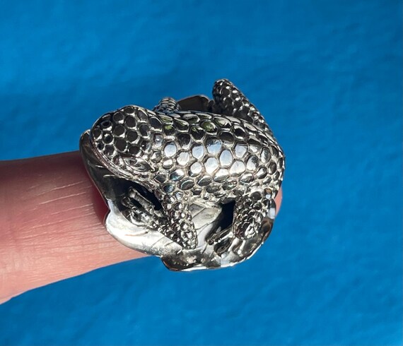 Unique FROG RING …. STERLING Silver!!! - image 14