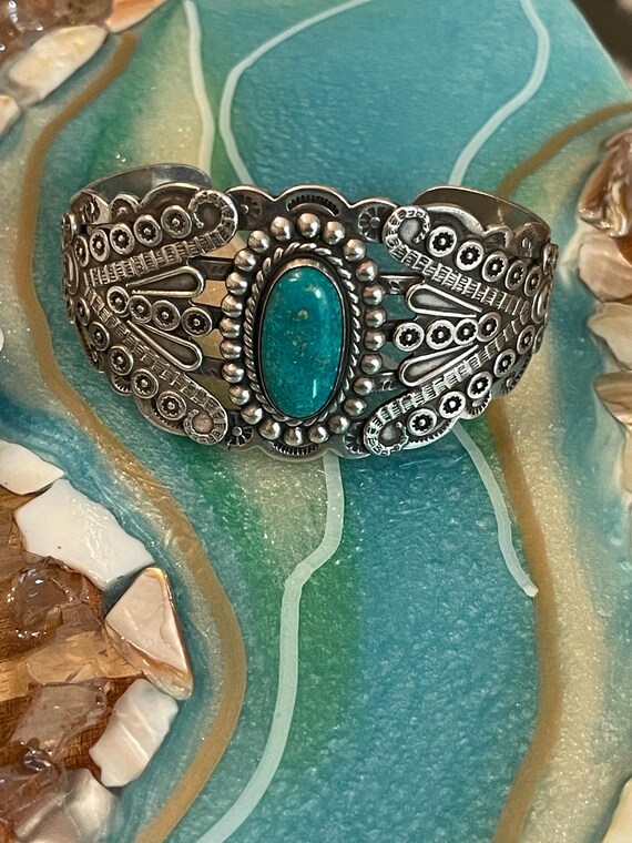 Native American  bracelet … signed. - image 6