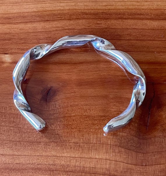 Sterling Silver Sturdy ….Solid…. Small Size Cuff … - image 1