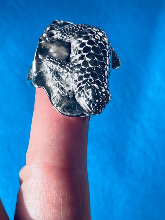Unique FROG RING …. STERLING Silver!!! - image 4