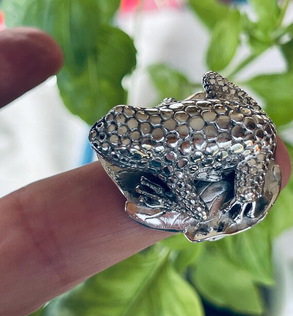 Unique FROG RING …. STERLING Silver!!! - image 3