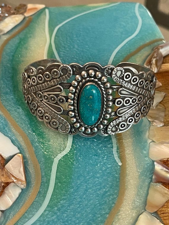 Native American  bracelet … signed. - image 2