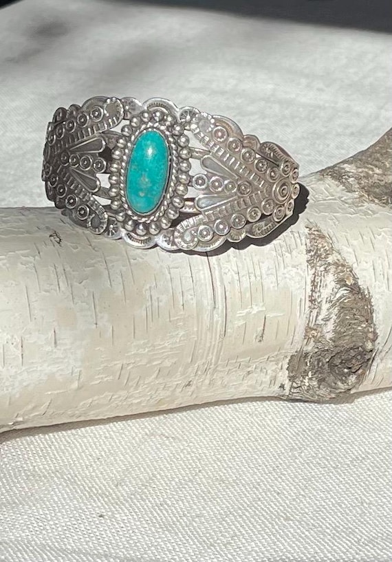 Native American  bracelet … signed. - image 1