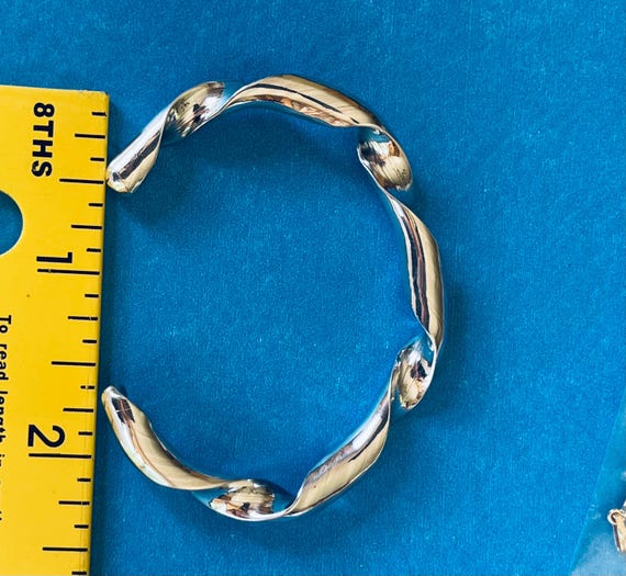Sterling Silver Sturdy ….Solid…. Small Size Cuff … - image 6