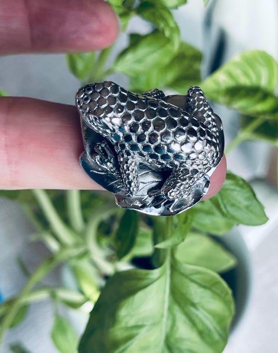 Unique FROG RING …. STERLING Silver!!! - image 1
