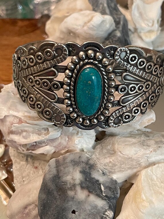 Native American  bracelet … signed. - image 8