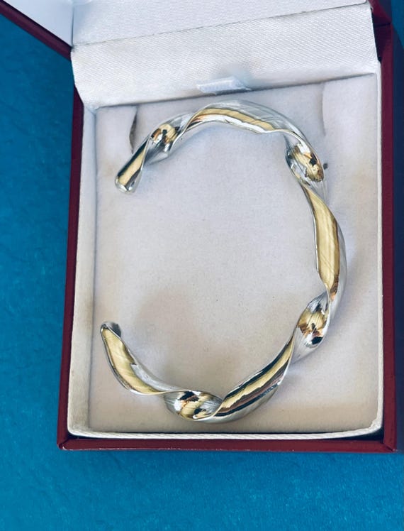 Sterling Silver Sturdy ….Solid…. Small Size Cuff … - image 3