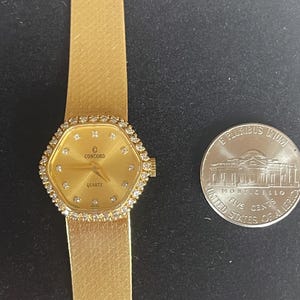 CONCORD !!!  14KT yellow gold and more than 1/3 carats of fine  natural diamonds ladies watch!!!     Beautiful statement jewelry!!!