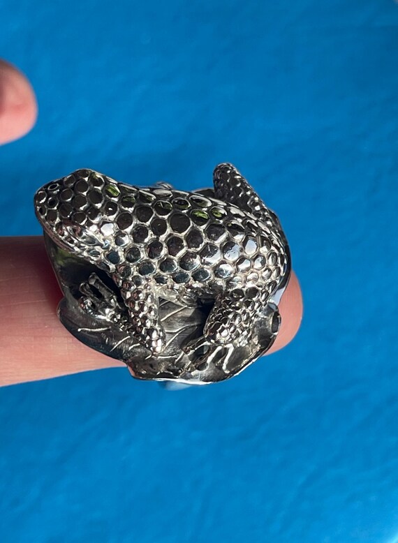 Unique FROG RING …. STERLING Silver!!! - image 9
