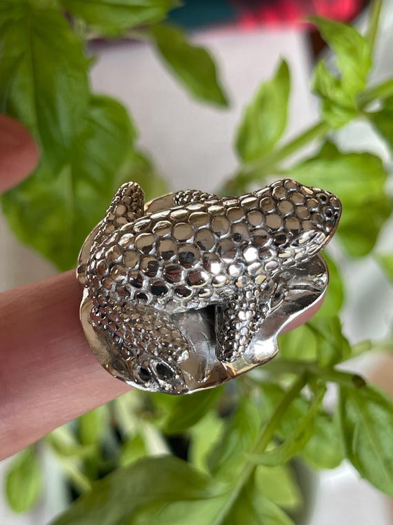 Unique FROG RING …. STERLING Silver!!! - image 7
