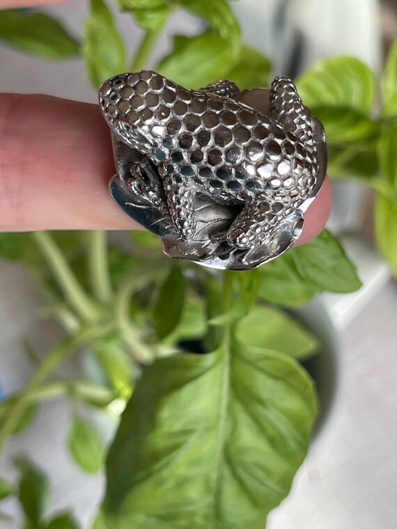 Unique FROG RING …. STERLING Silver!!! - image 16