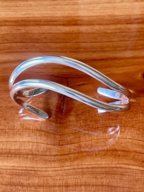 Solid Sterling Silver Cuff Bracelet by Abigail! - image 1