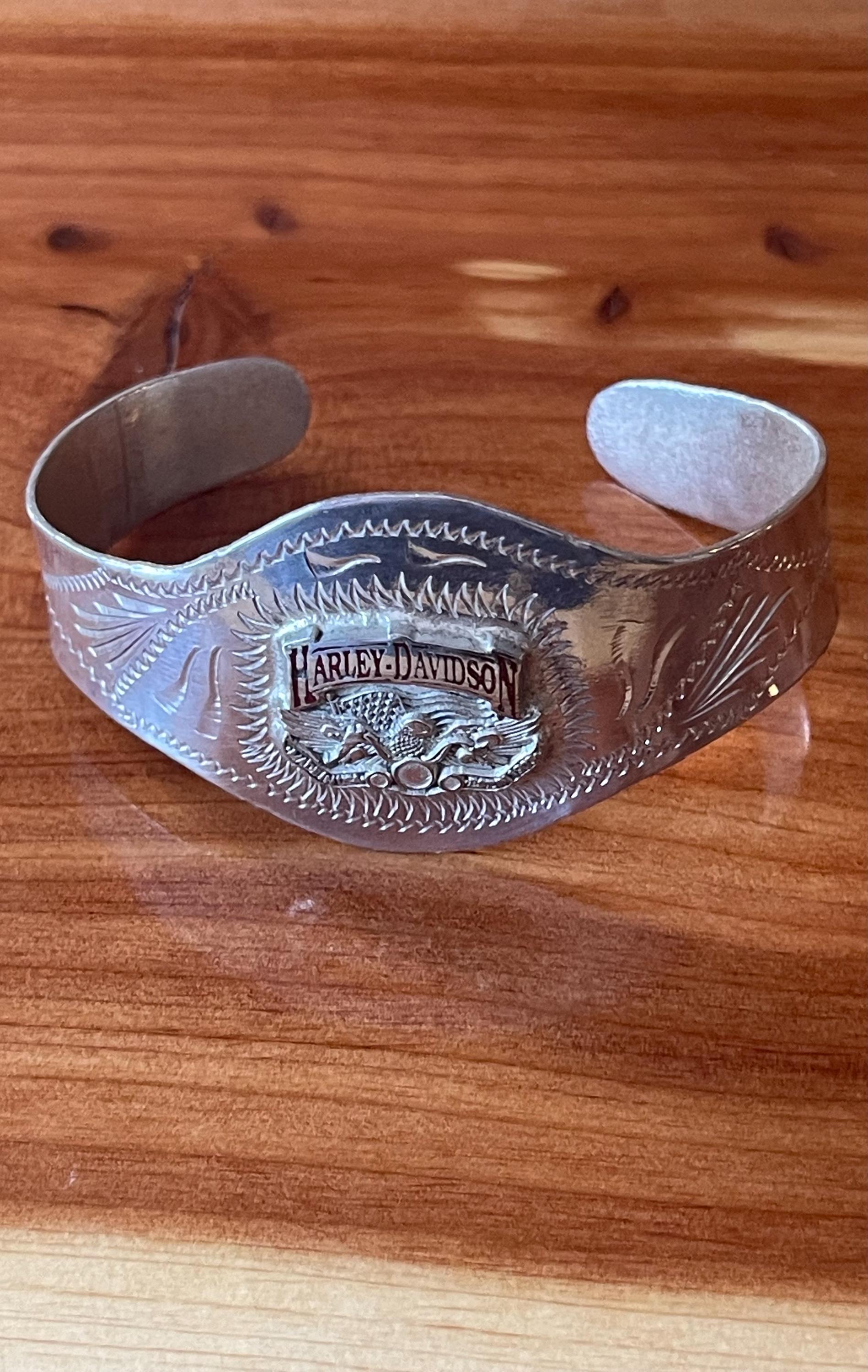 Harley davidson bracelet silver - Etsy 日本