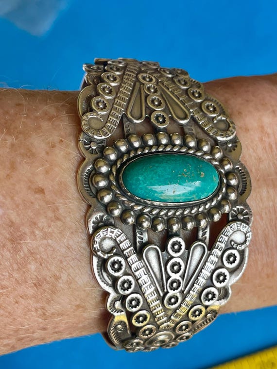 Native American  bracelet … signed. - image 9