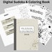 Sudoku Coloring Book PDF Easy Sudoku and Coloring Pages - Etsy