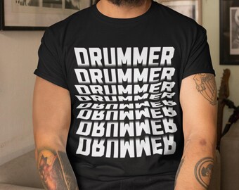 Drummer Shirt, Gift for Drummers, Music Lover Tee, Percussionist Shirt, Cool Drum Lover Shirt, Band Musician Gift,Drumming Tee for Musicians