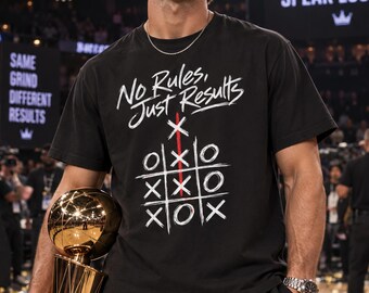 No Rules Just Results Shirt, Tic Tac Toe Tee, Hustle Grind Shirt, Motivational Rule Breaker Tee, Edgy Streetwear Gift, Bold Statement Tee