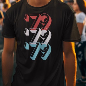 45th Birthday Shirt, Vintage 1979 Shirt,45th Birthday Gift For Women,45th Birthday Gift For Men,45th Birthday Best Friend,45th Birthday Bash