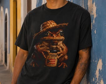 Coqui Pitorro Shirt, Funny Puerto Rico Shirt, Pava Hat Coqui Tee, Boricua Pride Shirt, Puerto Rican Moonshine Gift, PR Heritage Tee, PR Gift