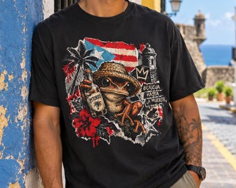 Boricua Hasta La Muerte Shirt, Puerto Rican Pride Tee, Coqui Jibaro Shirt, Pitorro Shirt, PR Flag Shirt, Puerto Rico Gift, Boricua Tee