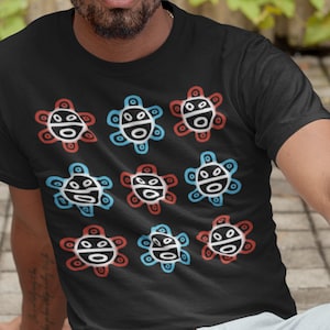 Puerto Rico Taino Sun Symbol T-Shirt, Boricua Heritage Shirt, Taino Sol Shirt, Puerto Rican Cultural Art Tee, Group Vacation Shirt,Caribbean