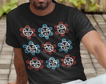 Camiseta con el símbolo del sol taíno de Puerto Rico, camiseta de herencia boricua, camiseta del sol taíno, camiseta de arte cultural puertorriqueño, camiseta de vacaciones en grupo, camiseta caribeña
