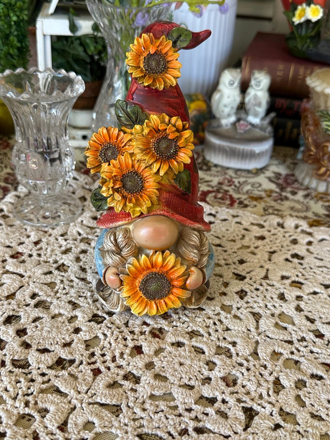 Garden Gnome 7 Inches Tall Etsy