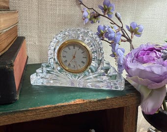 Crystal Clock, Japan Quartz Movement - Etsy