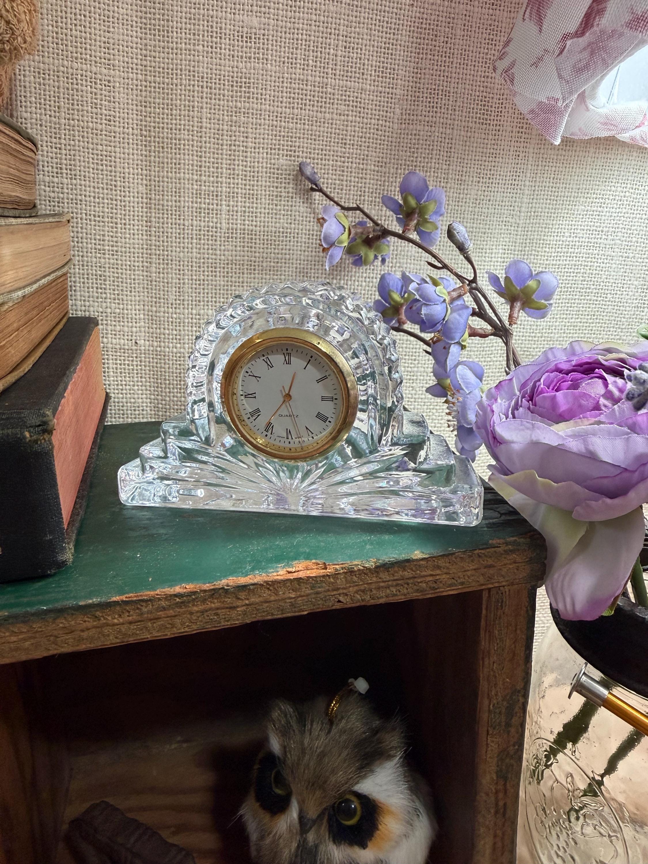 Crystal Clock, Japan Quartz Movement - Etsy