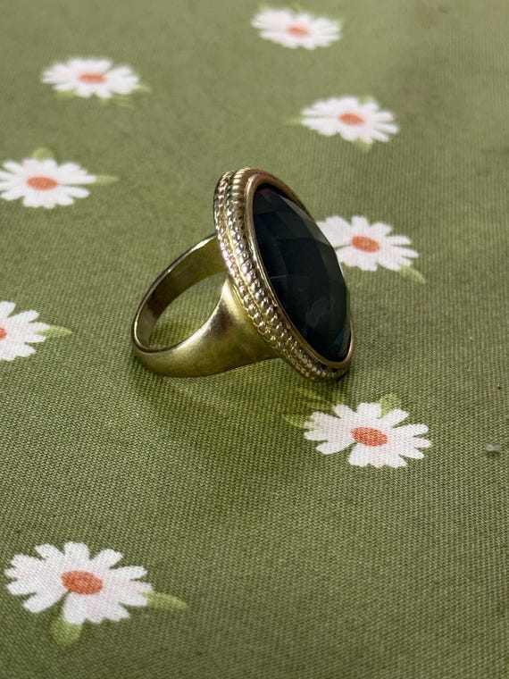 Gold Plated double braided statement ring size 9 - image 5