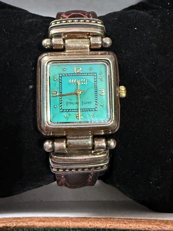 ecclissi turquoise sterling silver watch - image 1