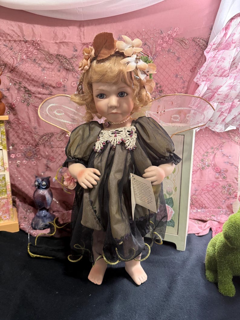 Geppeddo doll named Ariel fairy of the forest Limited edition 1998 画像 1