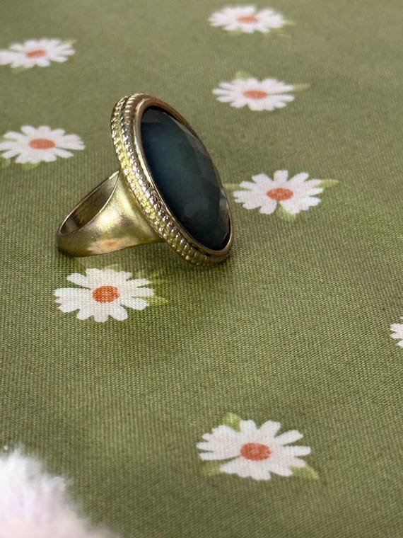 Gold Plated double braided statement ring size 9 - image 4