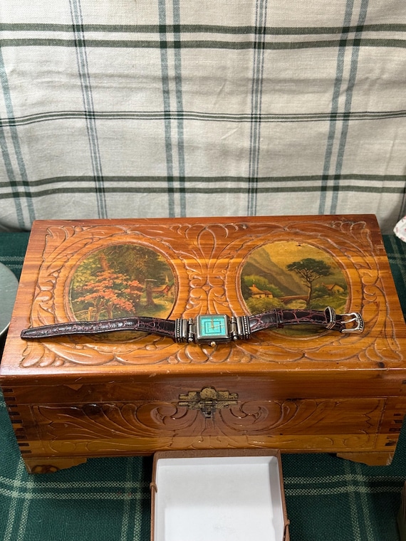 ecclissi turquoise sterling silver watch - image 2