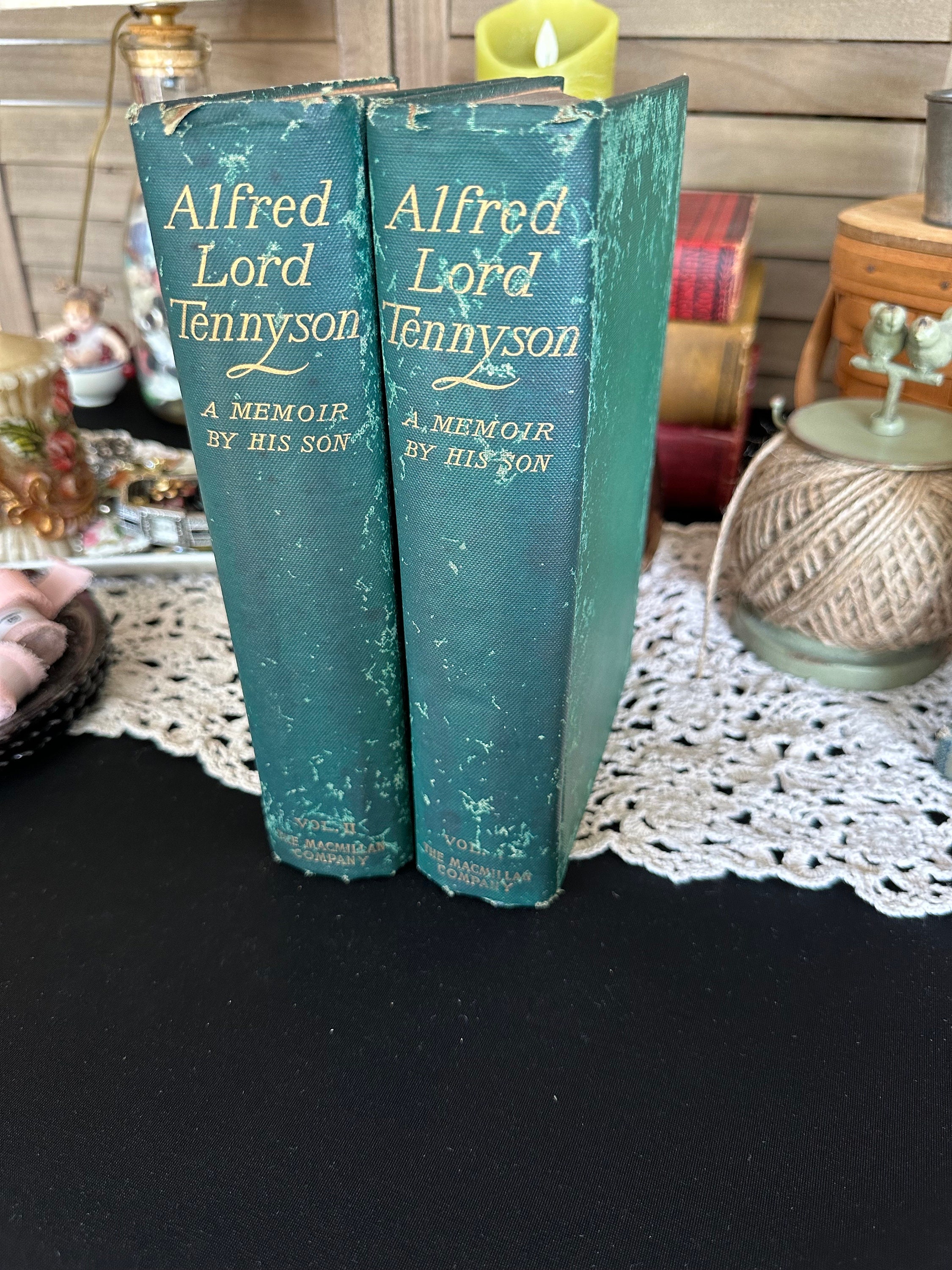 vintage Alfred lord Tennyson volume 1&2 books 1899